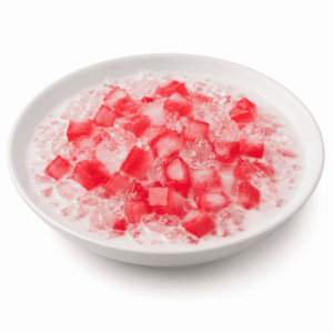 タクティムクロープ
タップティムクロープ
タプティムクロープ
Tub Tim Krob
Thapthim Krop
Tub Tim Grob
ทับทิมกรอบ
Ruby Water Chestnuts
画像を見て覚える世界のお菓子の画像です。上に表記した名前のお菓子の画像です。この画像は、学習目的で使用されます。