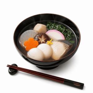 博多雑煮　はかたぞうに
画像を見て覚える日本のグルメの画像です。上に表記した名前のグルメの画像です。この画像は、学習目的で使用されます。