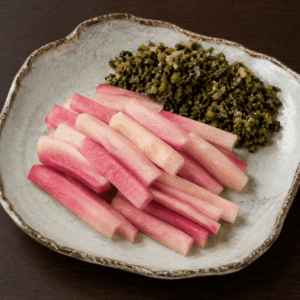 日野菜漬け
ひのなづけ
画像を見て覚える日本のグルメの画像です。上に表記した名前のグルメの画像です。この画像は、学習目的で使用されます。