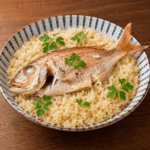 松山鯛めし
まつやまたいめし
画像を見て覚える日本のグルメの画像です。上に表記した名前のグルメの画像です。この画像は、学習目的で使用されます。