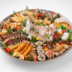 皿鉢料理
さわちりょうり
画像を見て覚える日本のグルメの画像です。上に表記した名前のグルメの画像です。この画像は、学習目的で使用されます。
