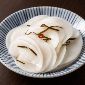 千枚漬
せんまいづけ
画像を見て覚える日本のグルメの画像です。上に表記した名前のグルメの画像です。この画像は、学習目的で使用されます。