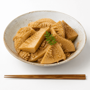 筍の味噌煮 たけのこのみそに
画像を見て覚える日本のグルメの画像です。上に表記した名前のグルメの画像です。この画像は、学習目的で使用されます。