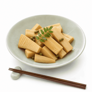 たけのこ山椒煮　たけのこさんしょうに
画像を見て覚える日本のグルメの画像です。上に表記した名前のグルメの画像です。この画像は、学習目的で使用されます。